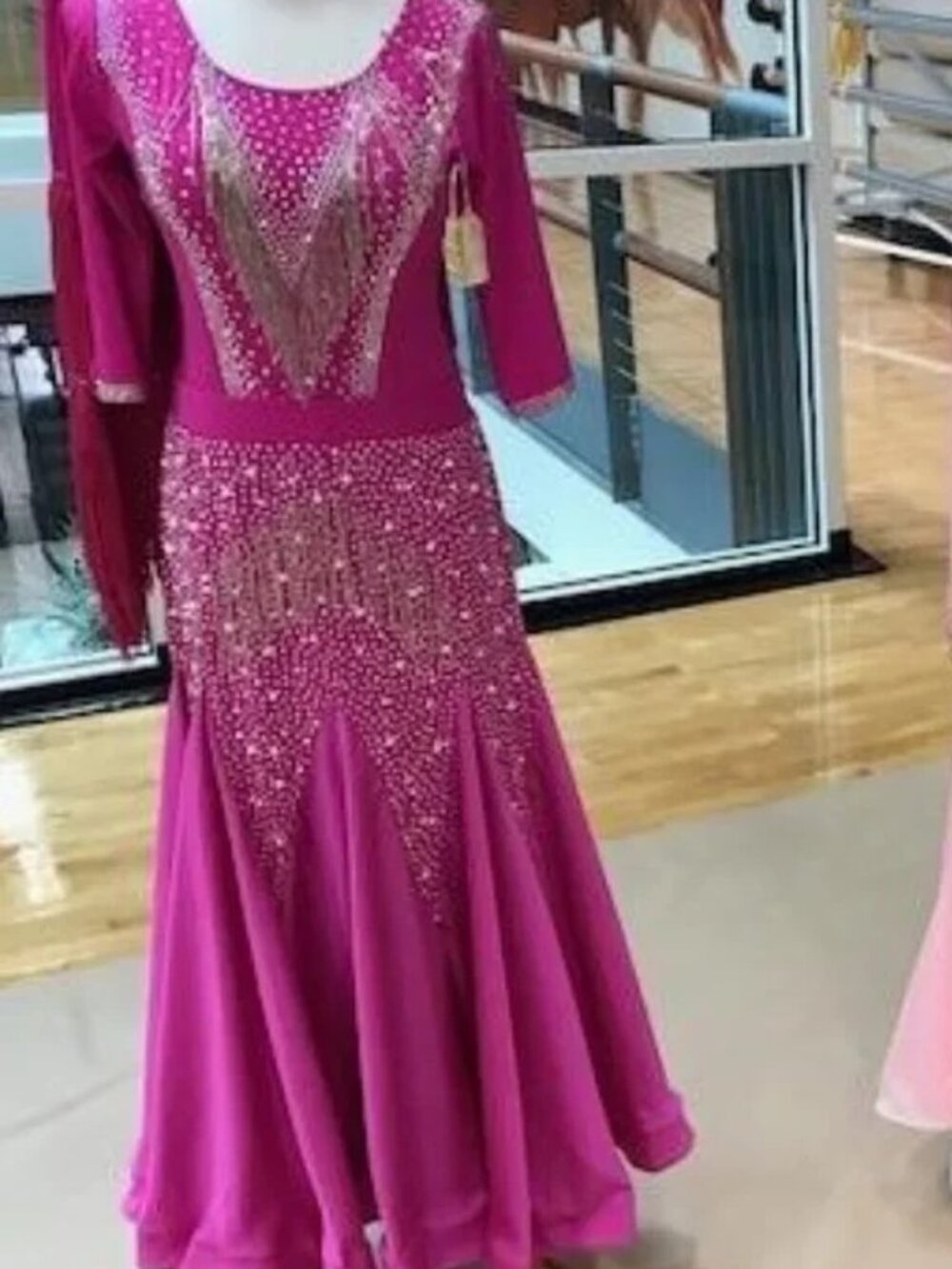 Magenta  3 in 1 dance costume Latin and Smooth